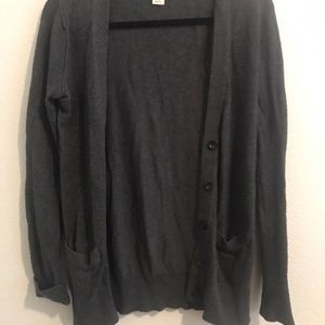 Charcoal Grey textured cardigan